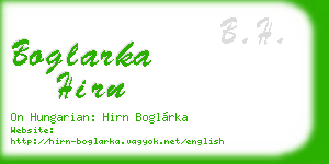 boglarka hirn business card