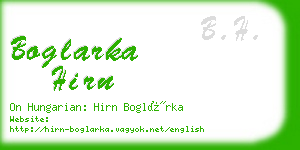 boglarka hirn business card